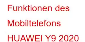 Funktionen des Mobiltelefons HUAWEI Y9 2020