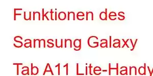 Funktionen des Samsung Galaxy Tab A11 Lite-Handys