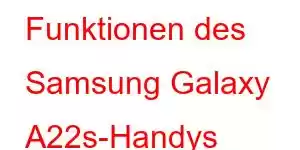 Funktionen des Samsung Galaxy A22s-Handys