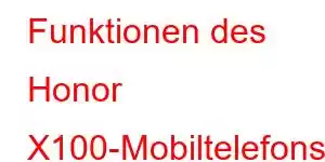 Funktionen des Honor X100-Mobiltelefons