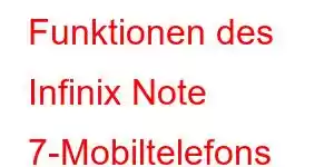 Funktionen des Infinix Note 7-Mobiltelefons