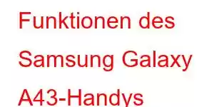 Funktionen des Samsung Galaxy A43-Handys