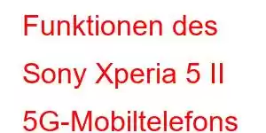 Funktionen des Sony Xperia 5 II 5G-Mobiltelefons