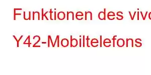 Funktionen des vivo Y42-Mobiltelefons