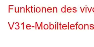 Funktionen des vivo V31e-Mobiltelefons