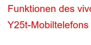 Funktionen des vivo Y25t-Mobiltelefons