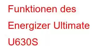 Funktionen des Energizer Ultimate U630S Pop-Mobiltelefons