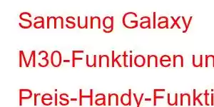 Samsung Galaxy M30-Funktionen und Preis-Handy-Funktionen