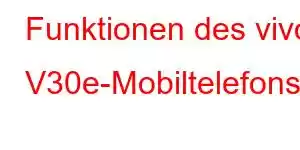 Funktionen des vivo V30e-Mobiltelefons