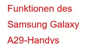 Funktionen des Samsung Galaxy A29-Handys