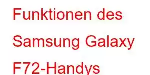 Funktionen des Samsung Galaxy F72-Handys