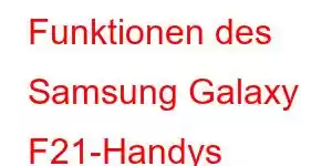 Funktionen des Samsung Galaxy F21-Handys