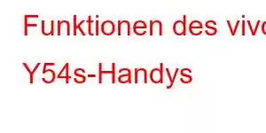 Funktionen des vivo Y54s-Handys