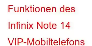 Funktionen des Infinix Note 14 VIP-Mobiltelefons