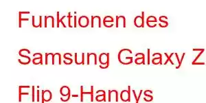 Funktionen des Samsung Galaxy Z Flip 9-Handys