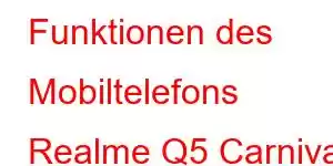 Funktionen des Mobiltelefons Realme Q5 Carnival Edition