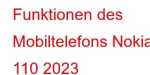 Funktionen des Mobiltelefons Nokia 110 2023