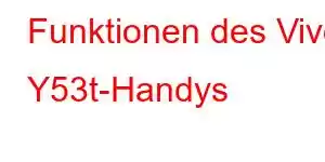 Funktionen des Vivo Y53t-Handys