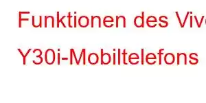 Funktionen des Vivo Y30i-Mobiltelefons