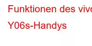 Funktionen des vivo Y06s-Handys