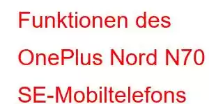 Funktionen des OnePlus Nord N70 SE-Mobiltelefons