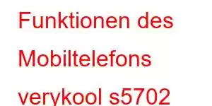 Funktionen des Mobiltelefons verykool s5702 Royale Quattro