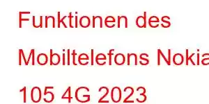 Funktionen des Mobiltelefons Nokia 105 4G 2023