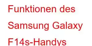 Funktionen des Samsung Galaxy F14s-Handys